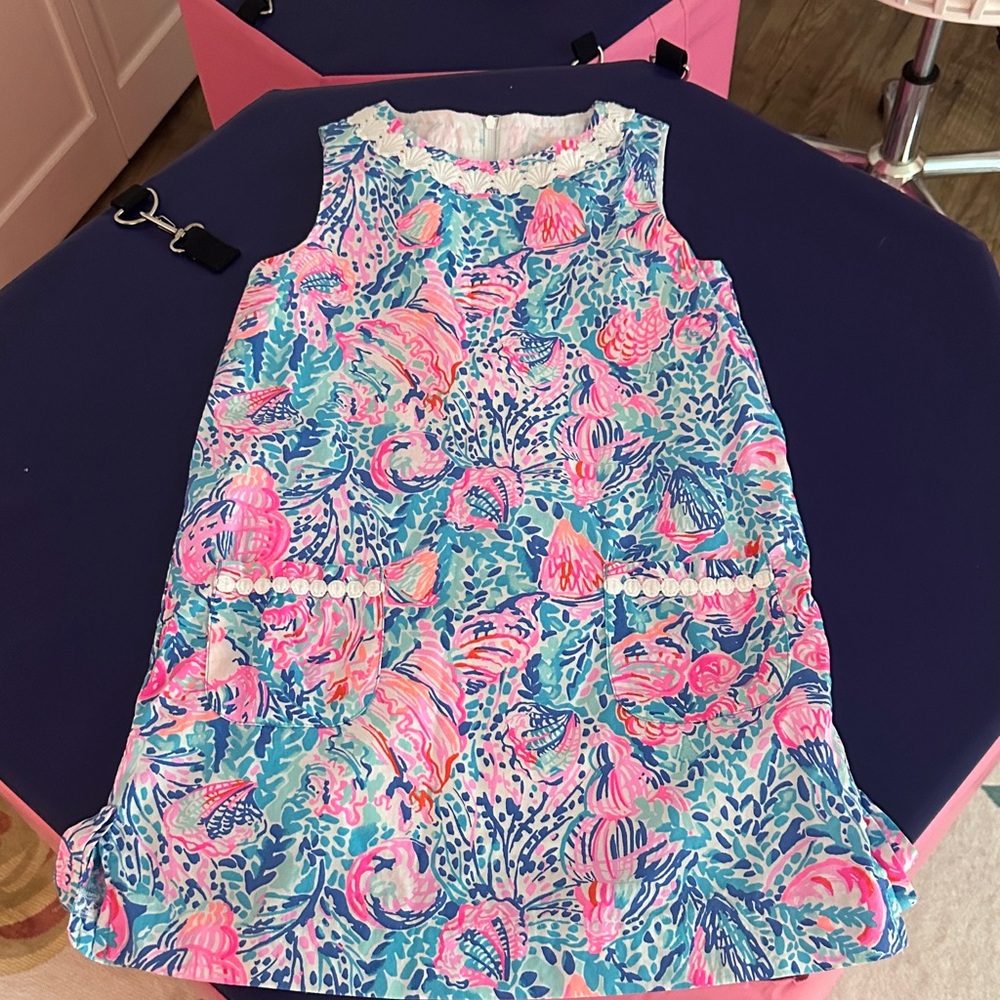 Lilly Pulitzer Vibrant Pink and Blue Kids Dress